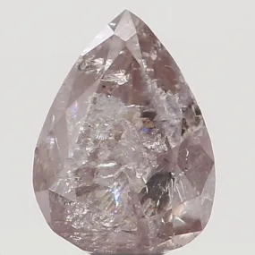 0.11 CT Natural Loose Diamond, Pear Diamond, Light Pink Diamond, Rustic Diamond, Pear Cut Diamond, Fancy Color Diamond L5147