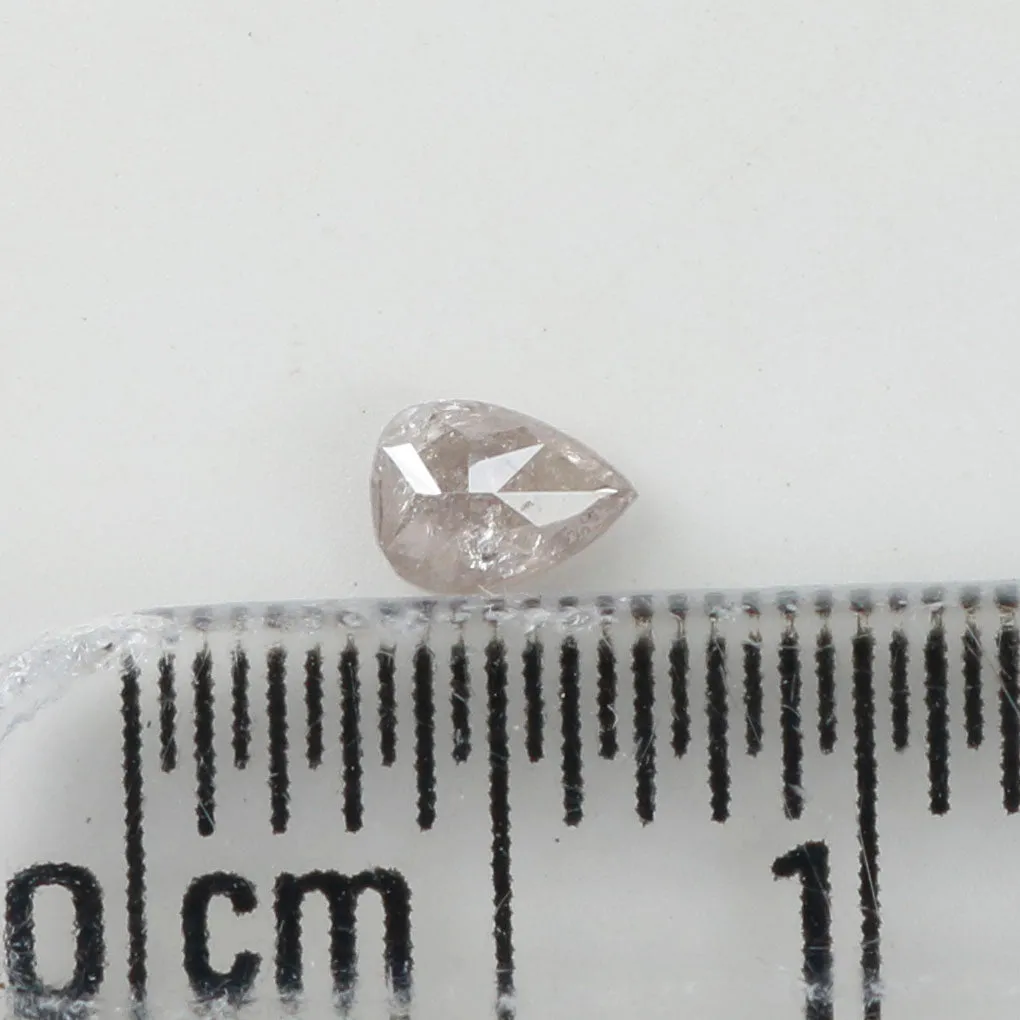 0.11 CT Natural Loose Diamond, Pear Diamond, Light Pink Diamond, Rustic Diamond, Pear Cut Diamond, Fancy Color Diamond L5147