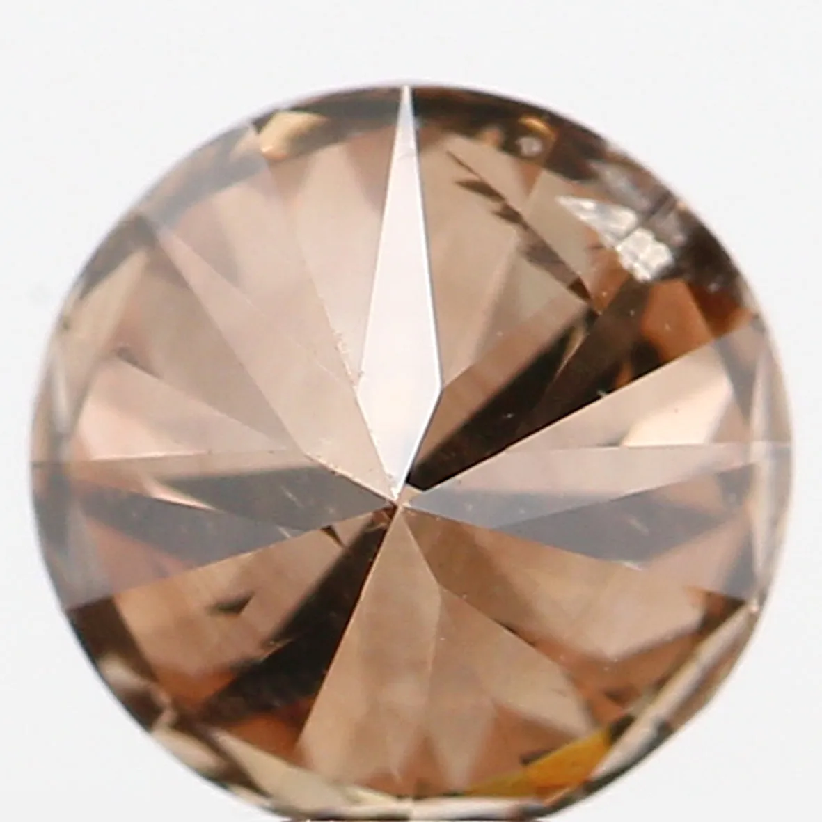 0.32 Ct Natural Loose Diamond, Orange Diamond, Round Diamond, Round Brilliant Cut Diamond, Sparkling Diamond, Rustic Diamond L48