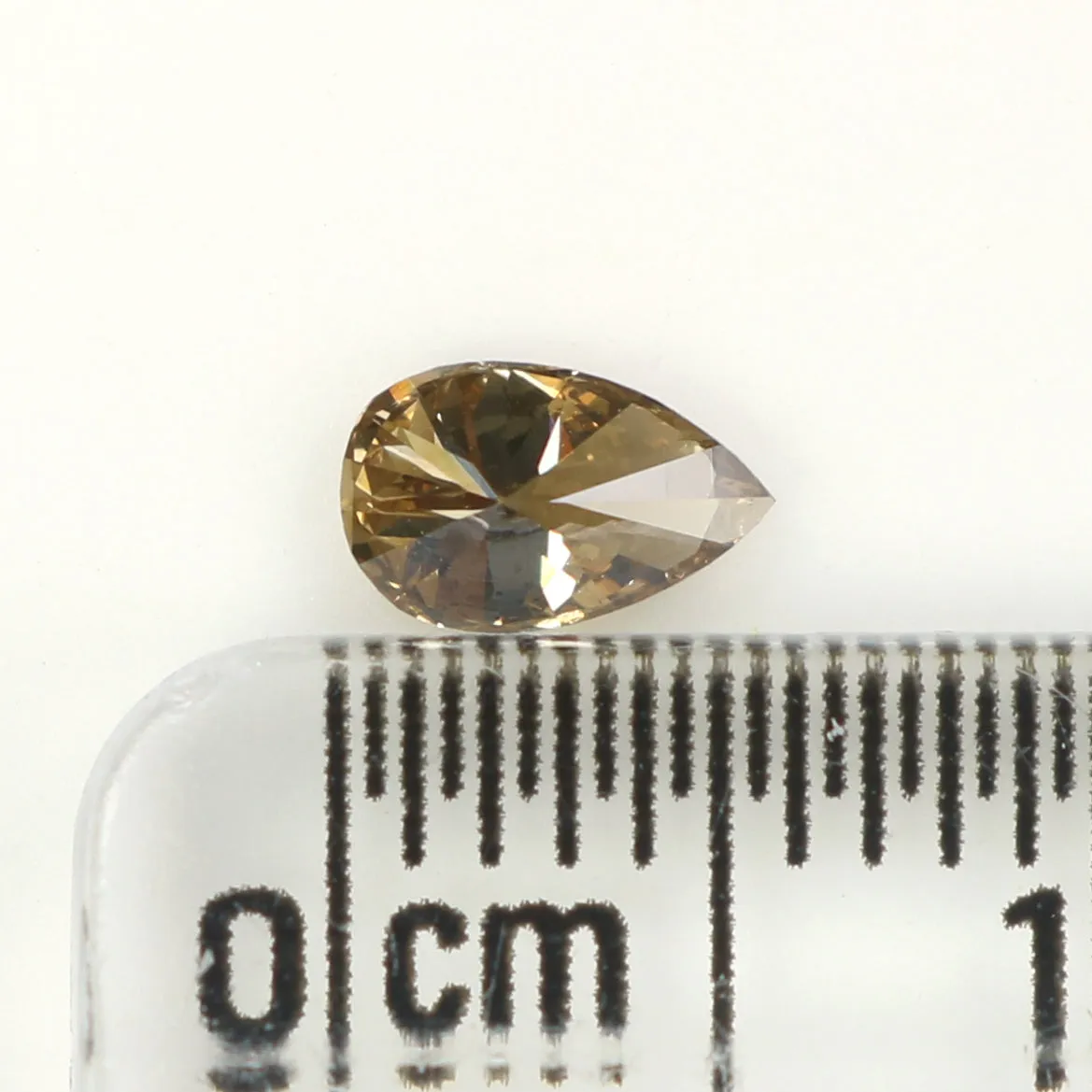 0.32 CT Natural Loose Diamond, Pear Diamond, Brown Diamond, Rustic Diamond, Pear Cut Diamond, Fancy Color Diamond, L847