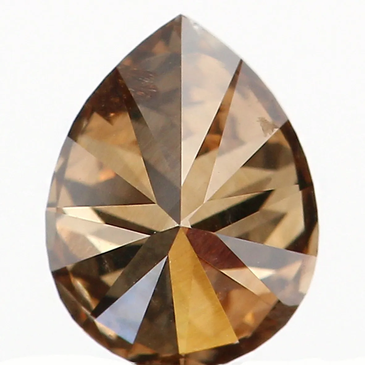 0.45 CT Natural Loose Diamond, Pear Diamond, Brown Diamond, Rustic Diamond, Pear Cut Diamond, Fancy Color Diamond, L660