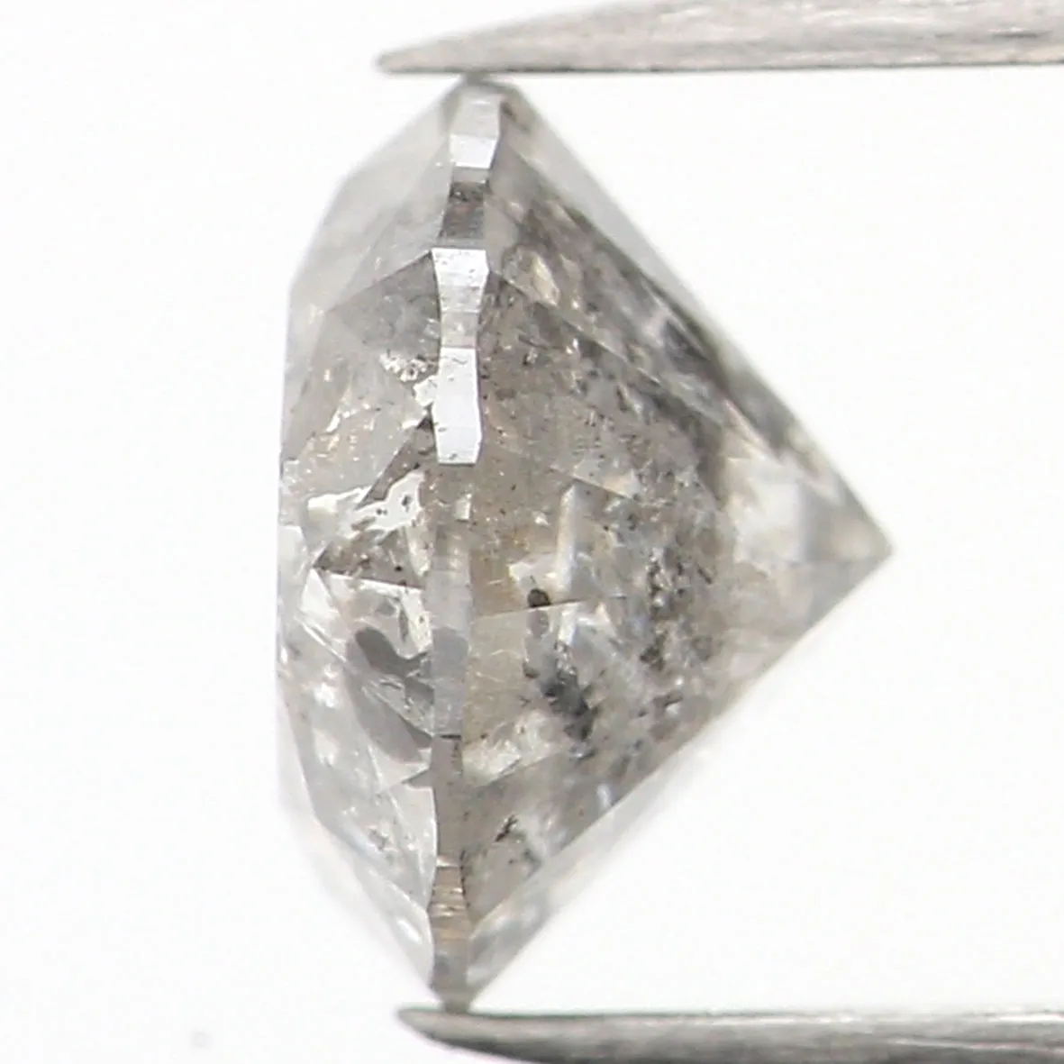 0.63 Ct Natural Loose Diamond, Grey Diamond, Round Diamond, Round Brilliant Cut Diamond, Sparkling Diamond, Rustic Diamond L532