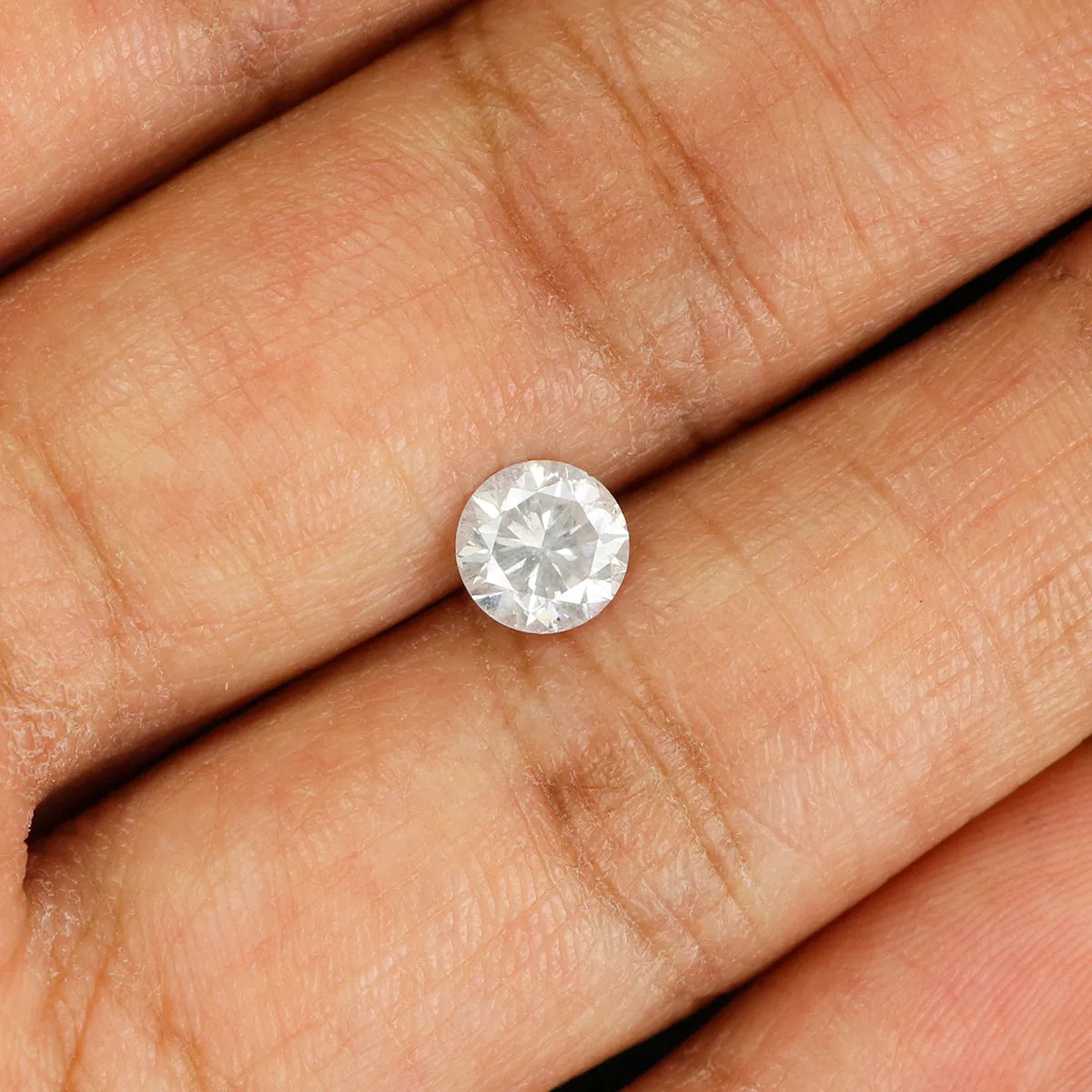 0.73 Ct Natural Loose Diamond, White Diamond, Round Diamond, Round Brilliant Cut Diamond, Sparkling Diamond, Rustic Diamond KDL3