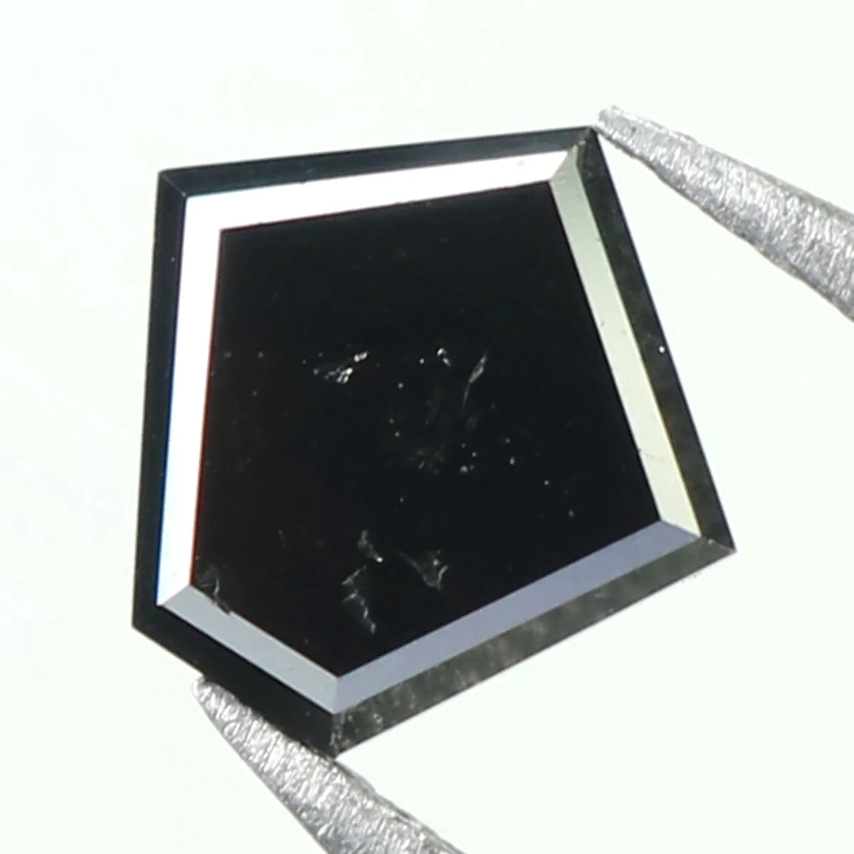 0.78 CT Natural Loose Diamond, Pentagon Cut Diamond, Black Diamond, Black Loose Pentagon Diamond, Rose Cut Diamond, Rustic Diamo