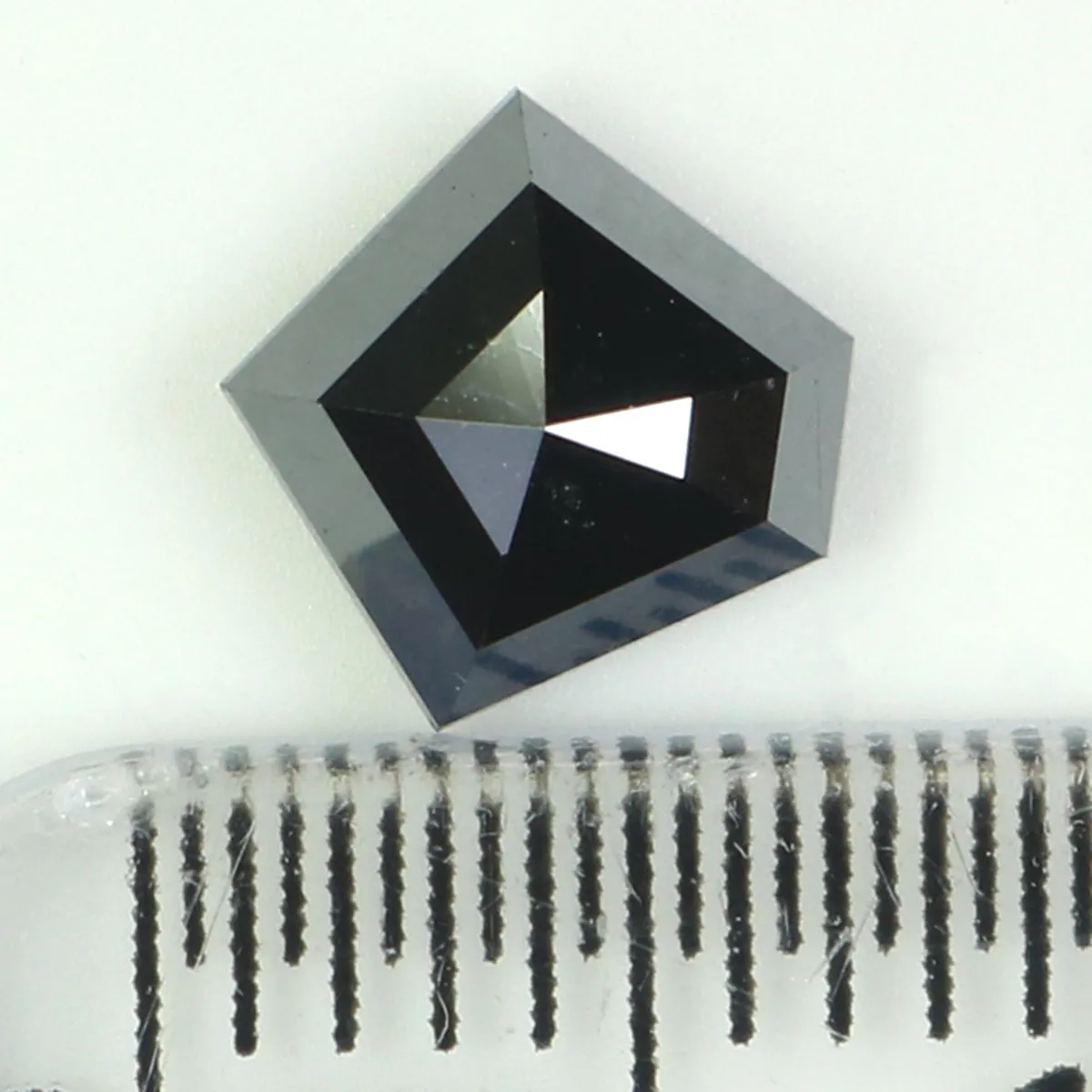 0.78 CT Natural Loose Diamond, Pentagon Cut Diamond, Black Diamond, Black Loose Pentagon Diamond, Rose Cut Diamond, Rustic Diamo