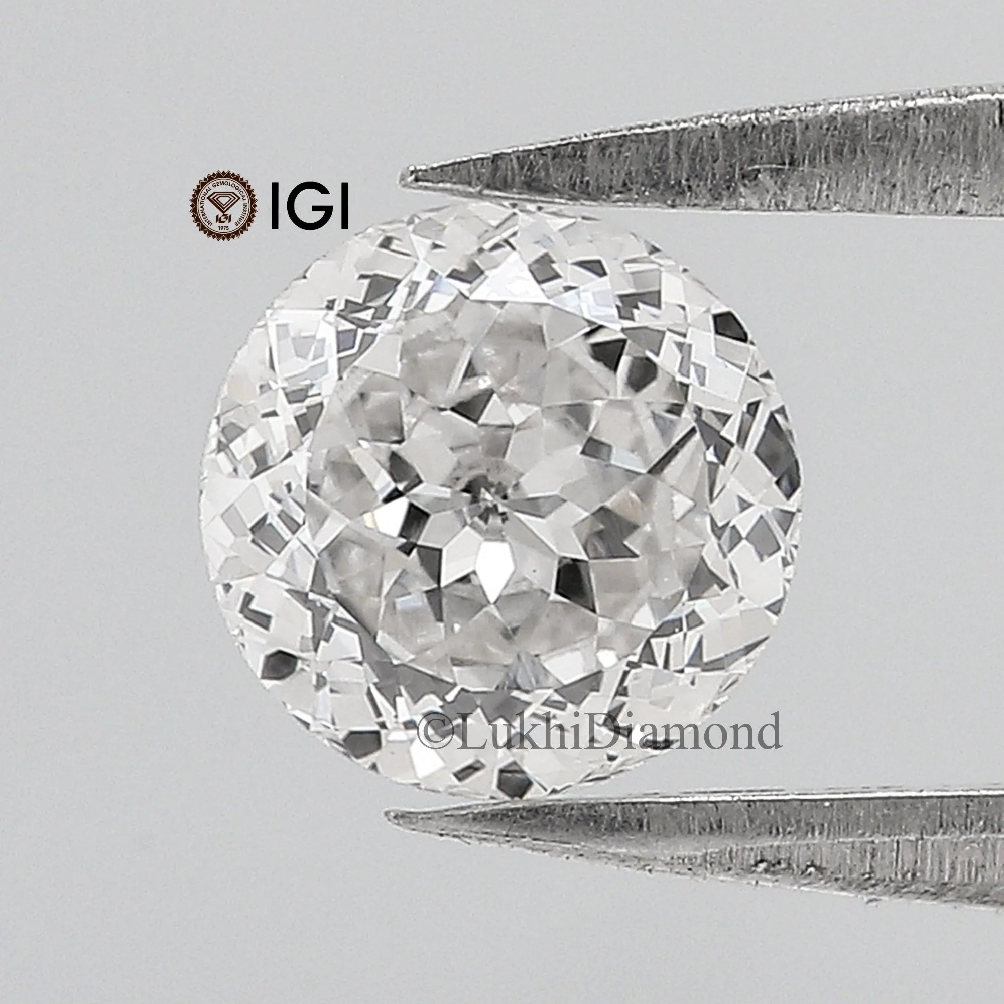 0.97 CT IGI Certified Round Polygon Mixed Cut Diamond Lab Grown Diamond Lab Created Loose Diamond Lab Made Round for Engagement 