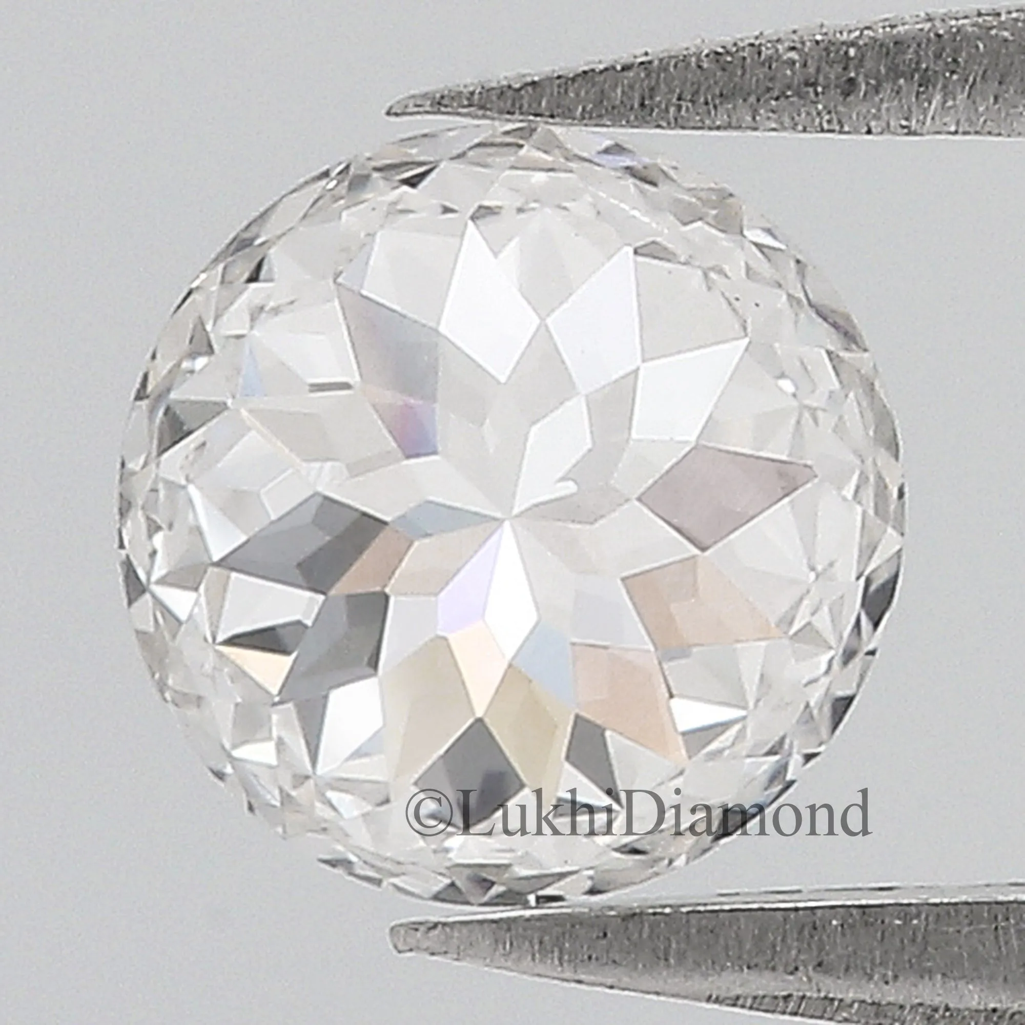 0.97 CT IGI Certified Round Polygon Mixed Cut Diamond Lab Grown Diamond Lab Created Loose Diamond Lab Made Round for Engagement 