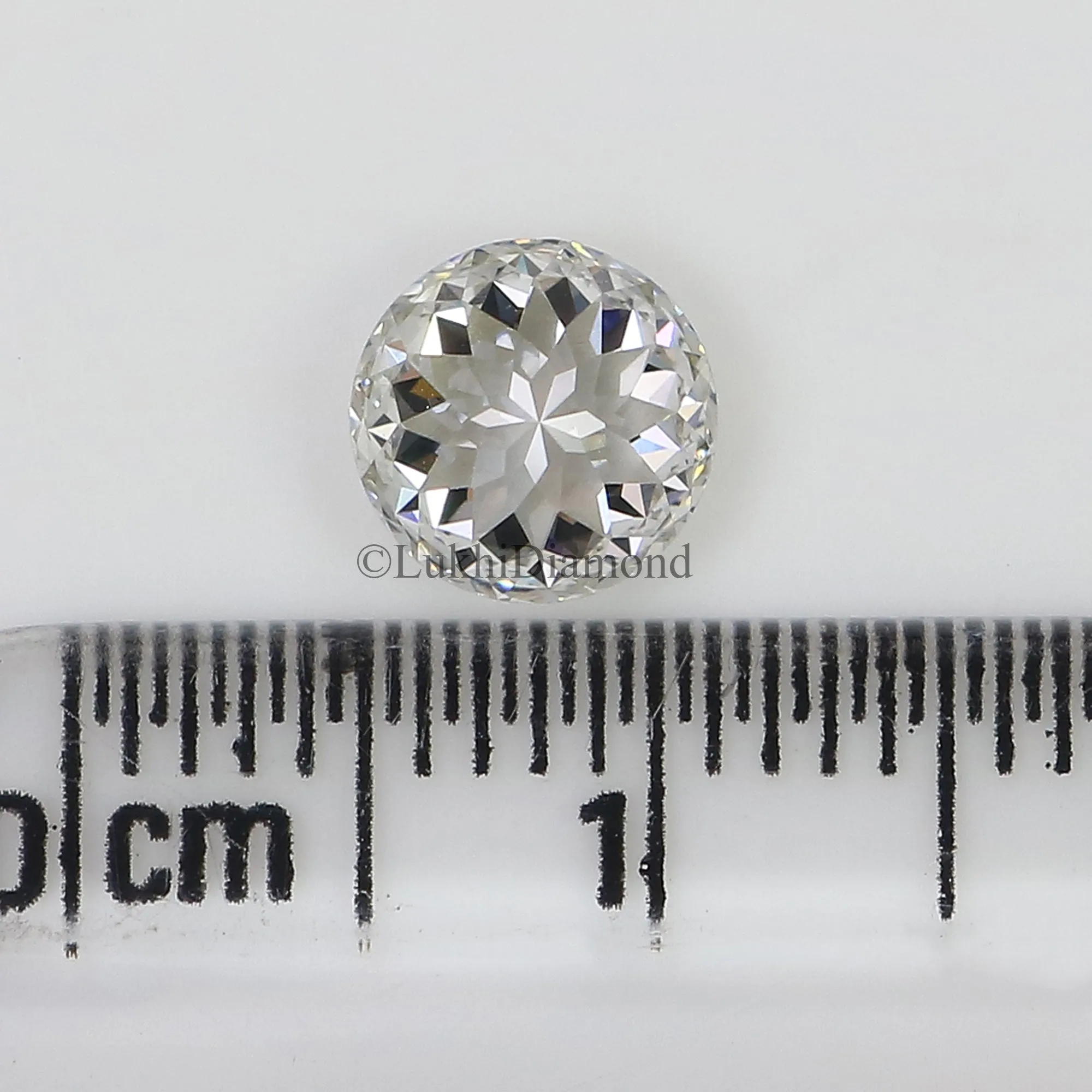 0.97 CT IGI Certified Round Polygon Mixed Cut Diamond Lab Grown Diamond Lab Created Loose Diamond Lab Made Round for Engagement 