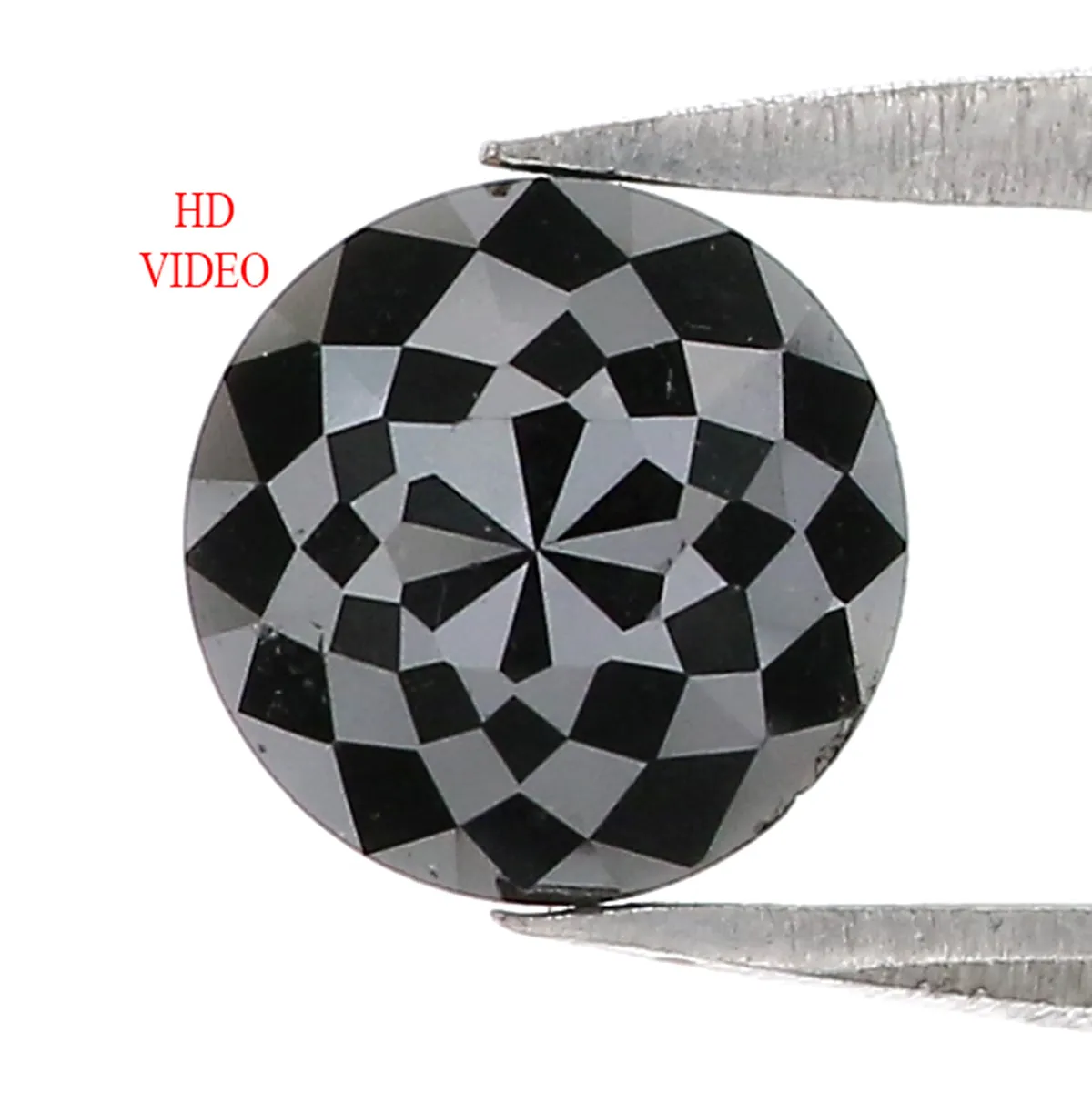 1.07 CT Natural Loose Round Rose Cut Diamond Black Color Round Cut Diamond 6.50 MM Natural Loose Diamond Round Rose Cut Shape Di