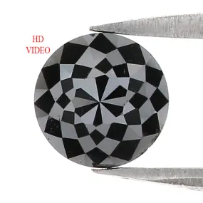 1.07 CT Natural Loose Round Rose Cut Diamond Black Color Round Cut Diamond 6.50 MM Natural Loose Diamond Round Rose Cut Shape Di