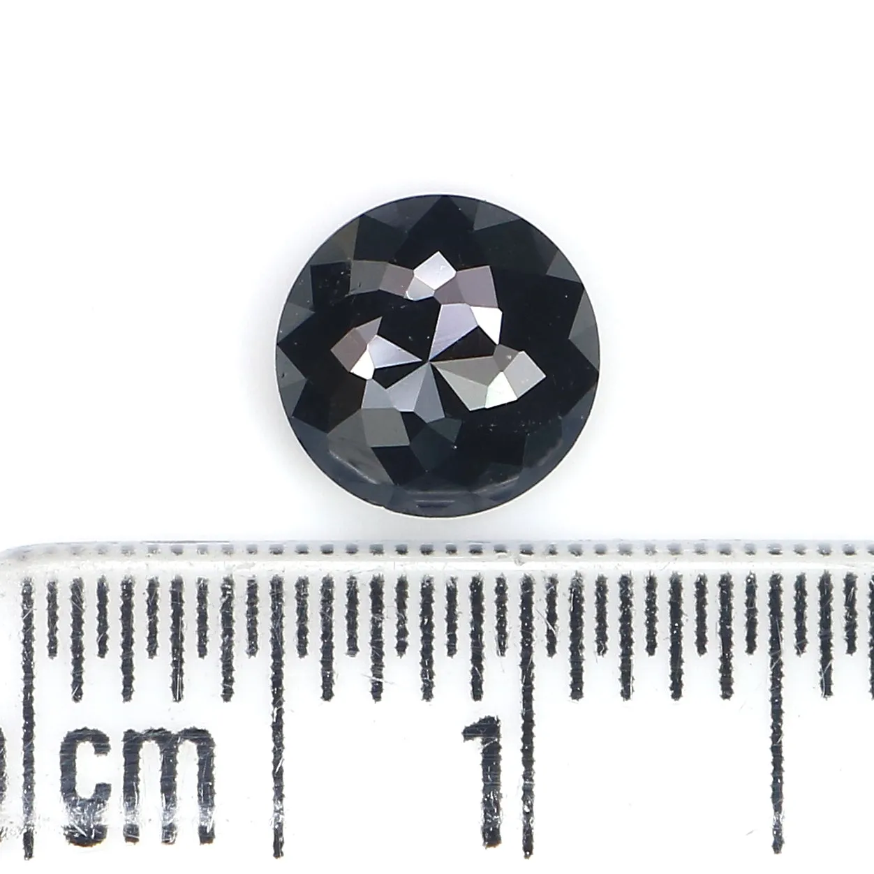 1.07 CT Natural Loose Round Rose Cut Diamond Black Color Round Cut Diamond 6.50 MM Natural Loose Diamond Round Rose Cut Shape Di