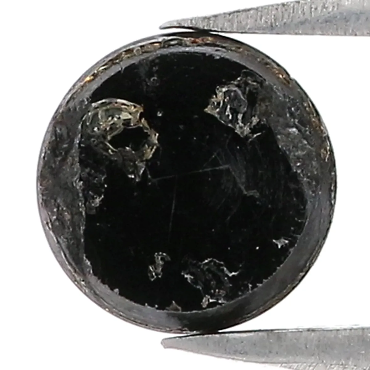 1.07 CT Natural Loose Round Rose Cut Diamond Black Color Round Cut Diamond 6.50 MM Natural Loose Diamond Round Rose Cut Shape Di