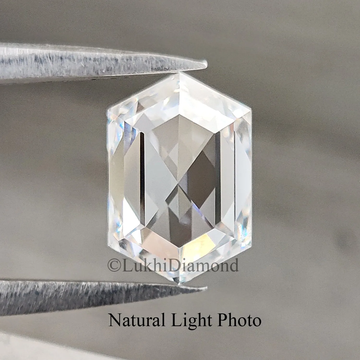 1.49 CT Hexagon Brilliant Cut Lab Grown Diamond Lab Created Loose Diamond Hexagon CVD Diamond Lab Made Hexagon for Engagement Ri