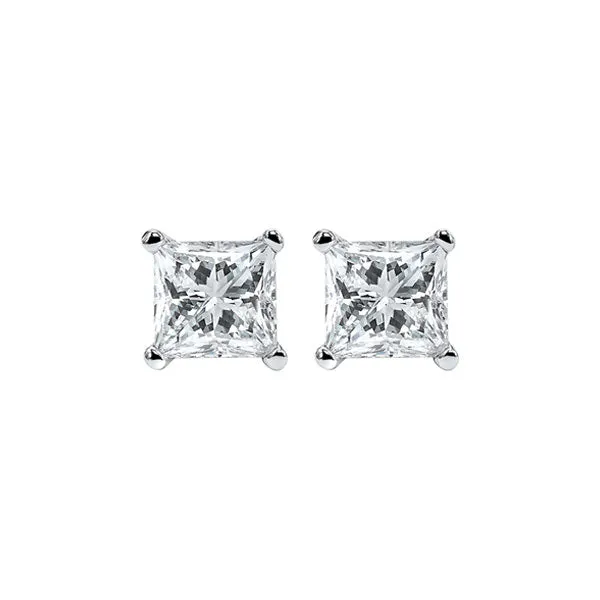 14KT WHITE GOLD DIAMOND (1 1/5CTW) EARRING