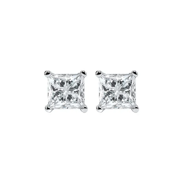 14KT WHITE GOLD DIAMOND (1 3/8CTW) EARRING