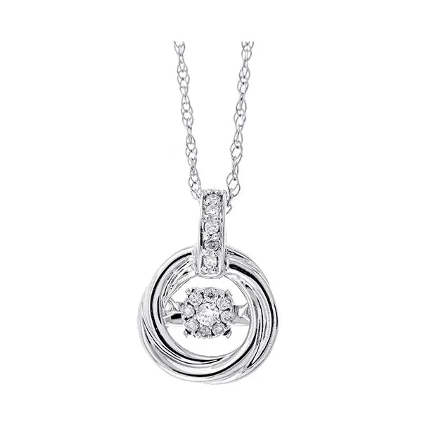 14KT WHITE GOLD DIAMOND (1/20 CTW) PENDANT