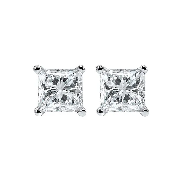 14KT WHITE GOLD DIAMOND (2CTW) EARRING