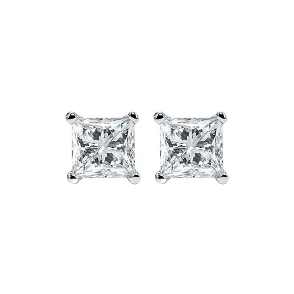 14KT WHITE GOLD DIAMOND (5/8CTW) EARRING