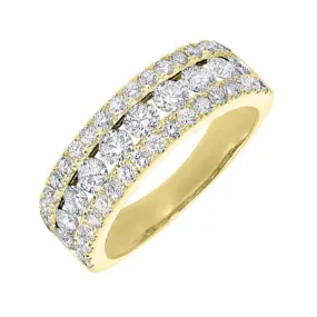 14KT YELLOW GOLD DIAMOND (1 1/2CTW) BAND