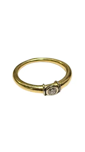 361 GLD Dmnd Stone Ring