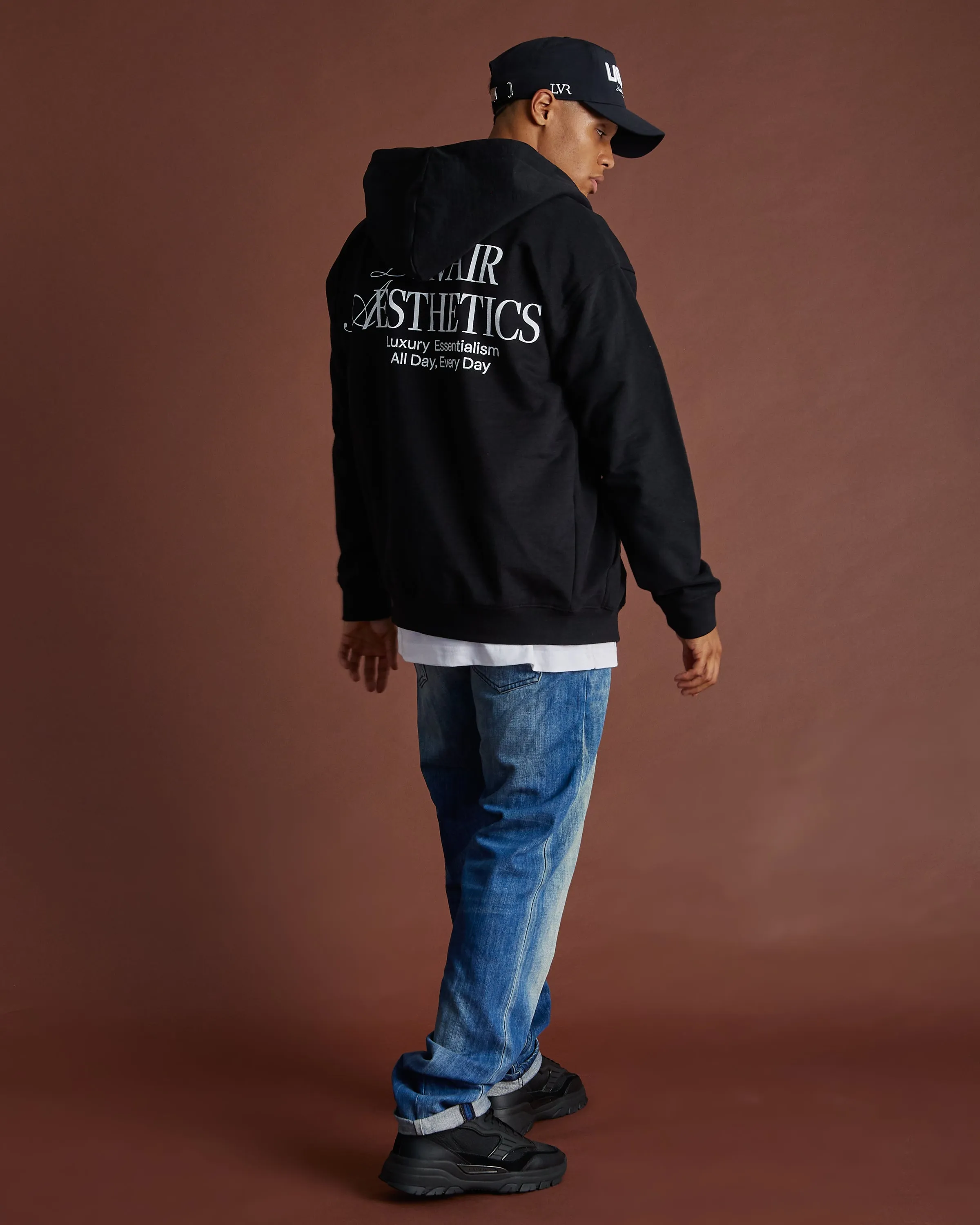 Aesthetics Zip Hood Black