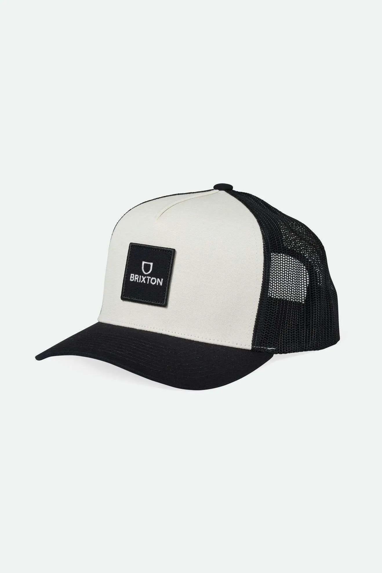 Alpha Block Netplus Trucker Hat - Black/Off White/Black