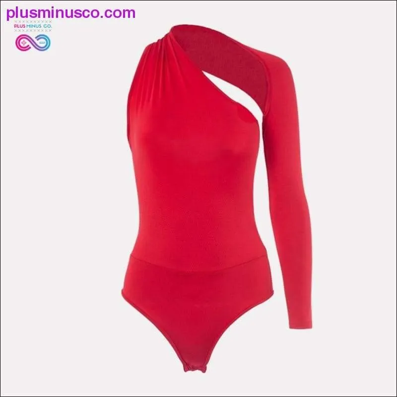 Asymmetric Bodycon 2020 Autumn Women Sexy Bodysuit Summer