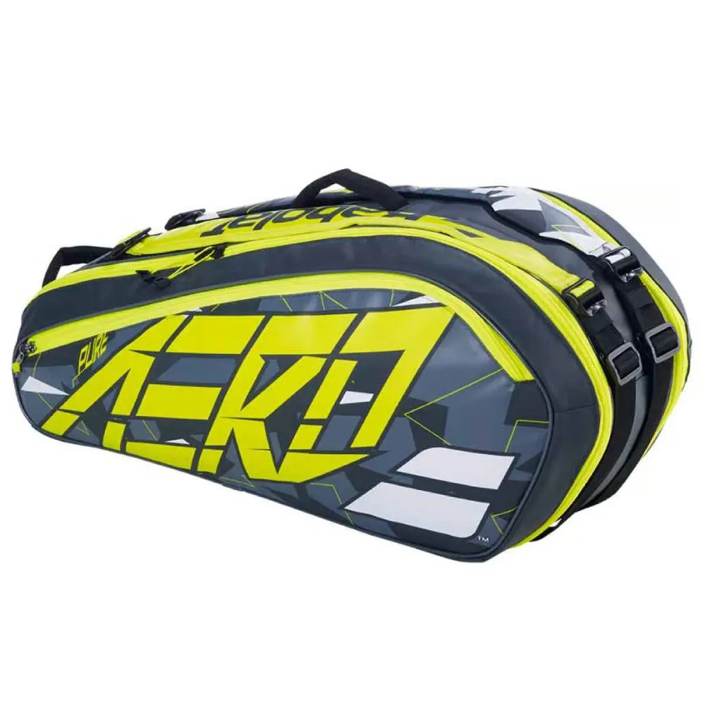 Babolat Pure Aero 6R Tennis Kit Bag (Grey/Yellow/White)