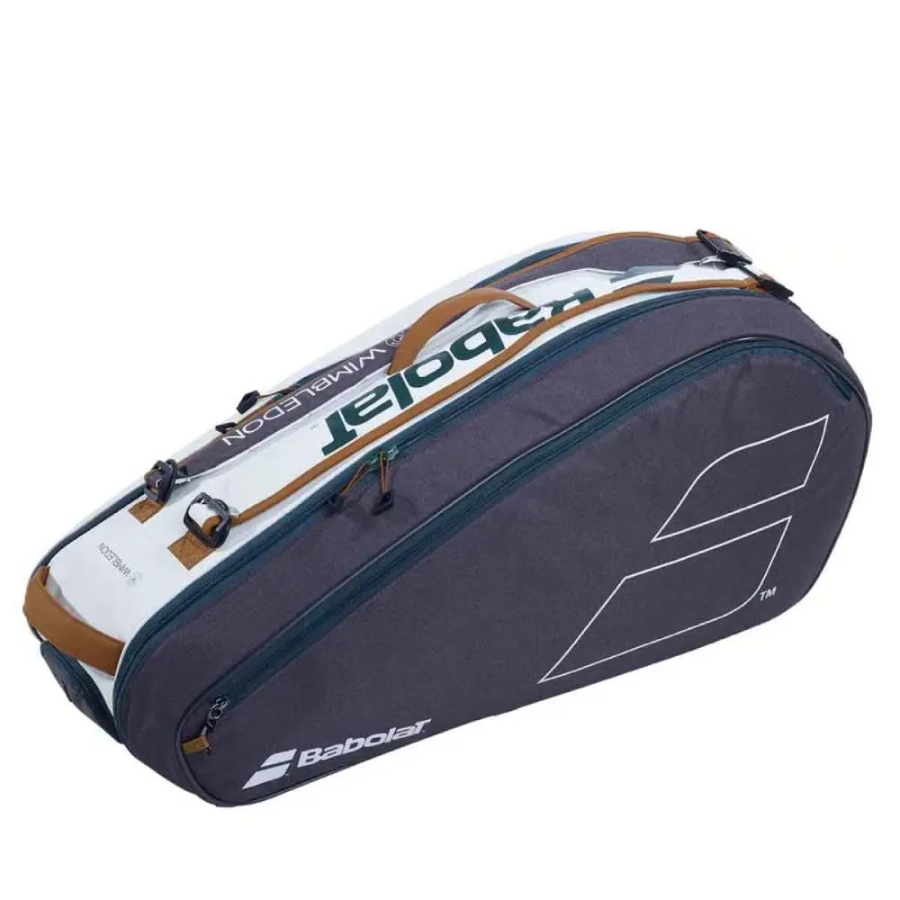 Babolat Pure Wimbledon 6R Tennis Kit Bag (White/Grey)