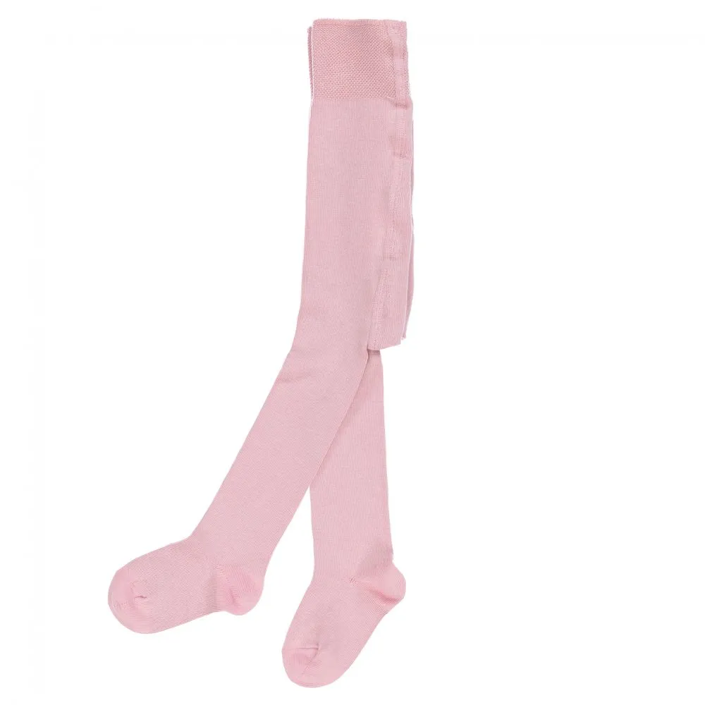 Baby Girls Pink Cotton Tights