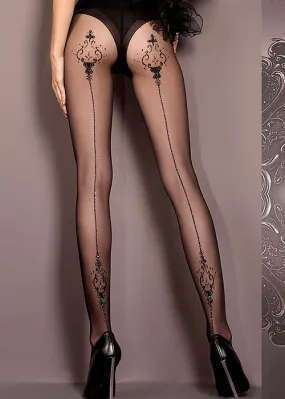 Ballerina Eurydice Sparkle Backseamed Tights ()