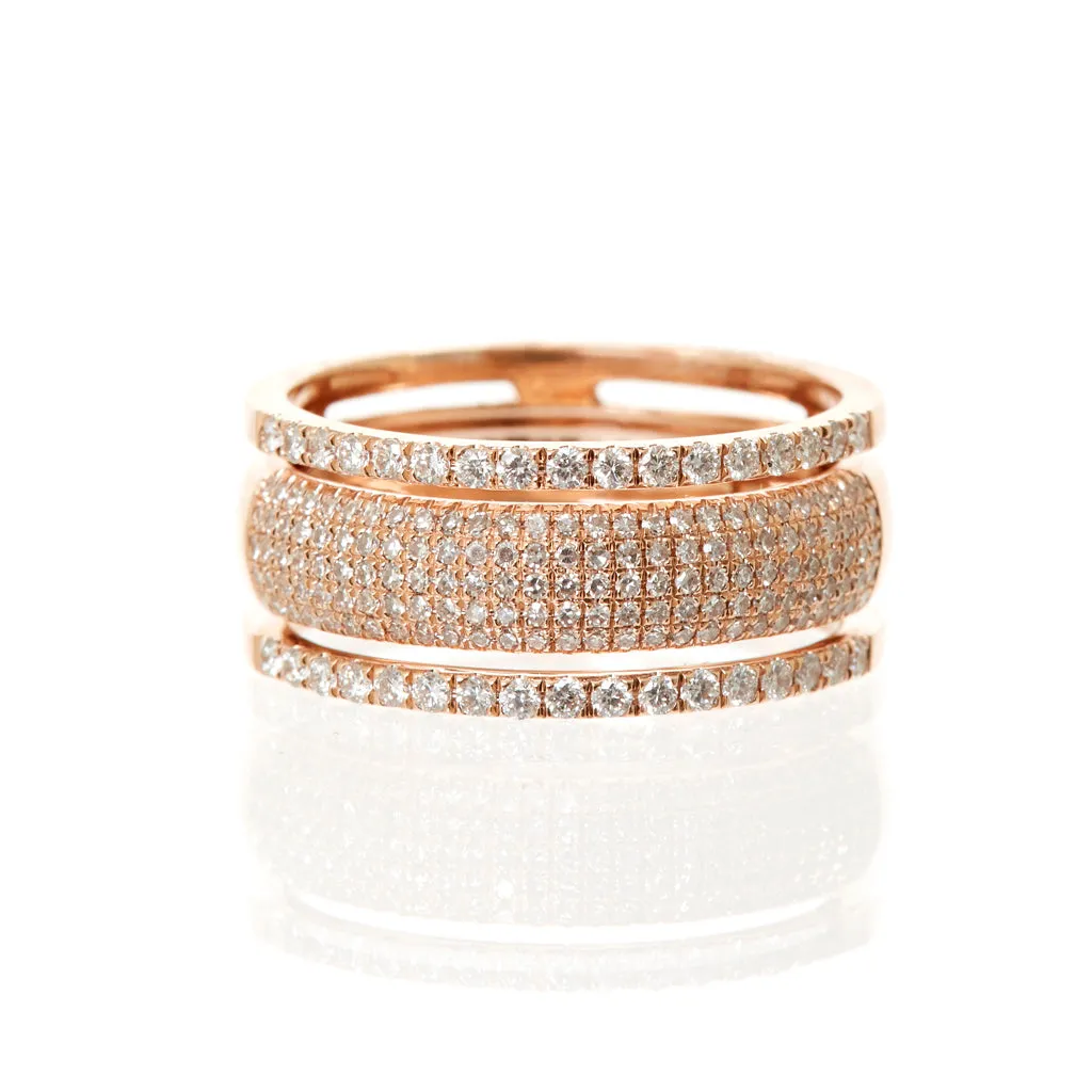 Bandolier Diamond Ring