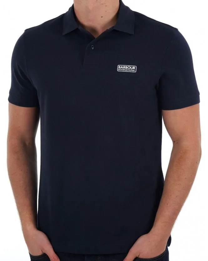 Barbour International Essential Polo Navy