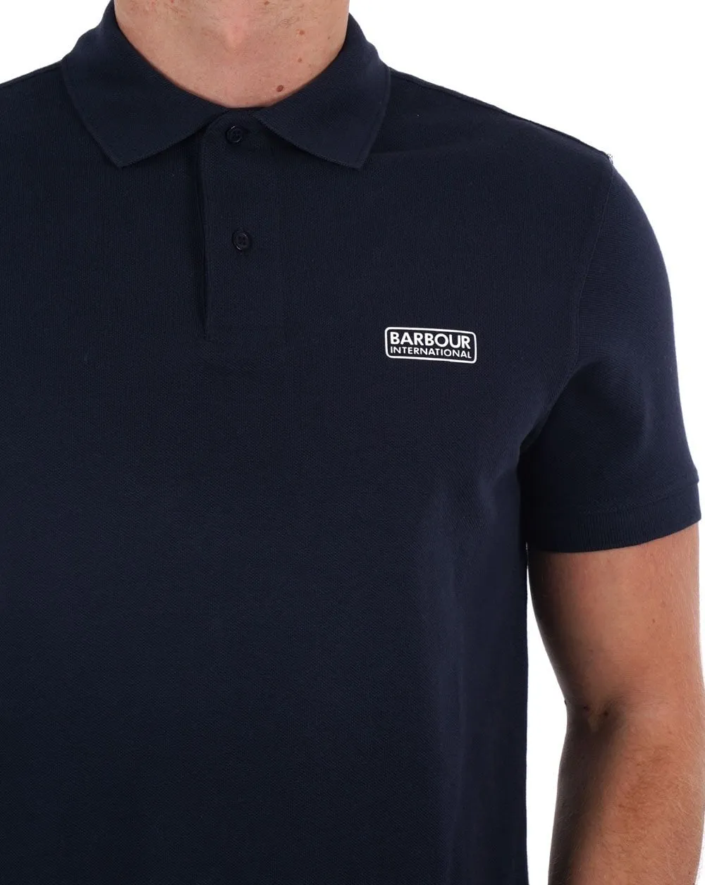 Barbour International Essential Polo Navy