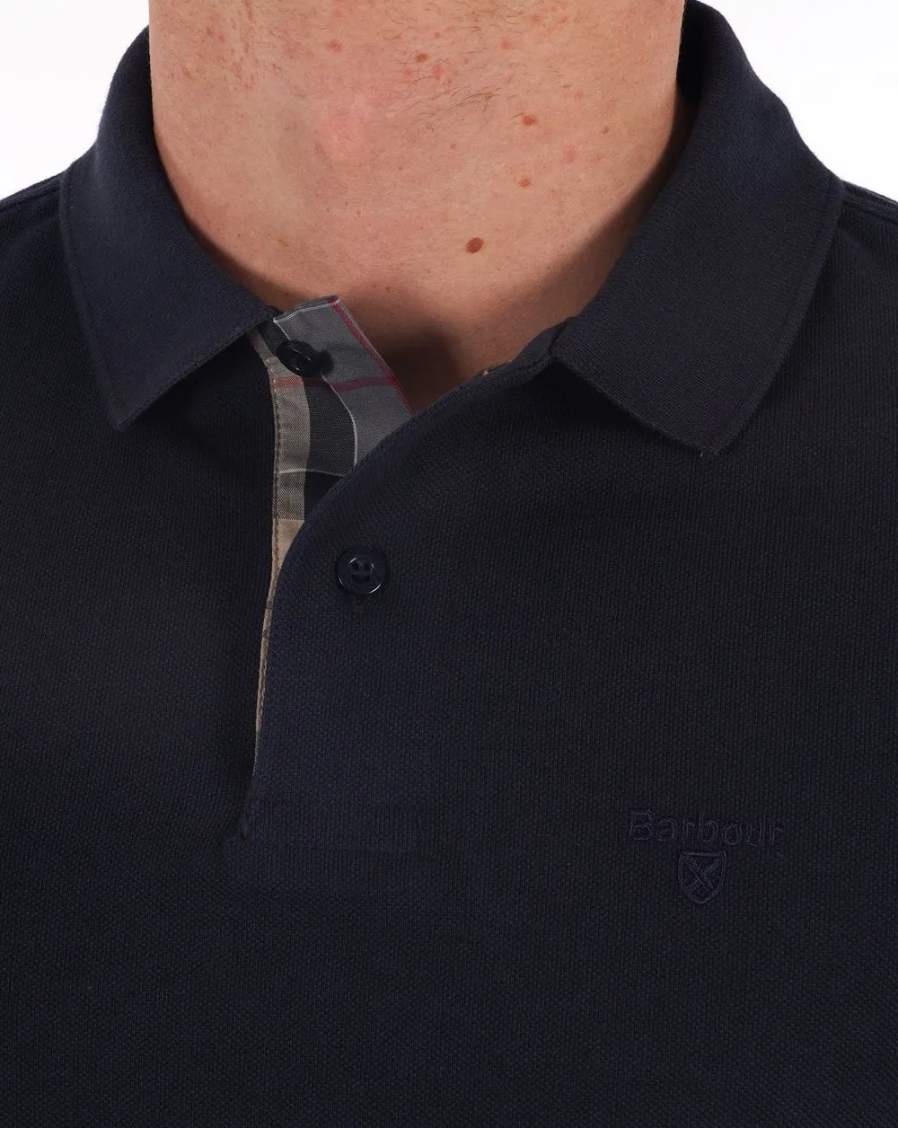 Barbour Long Sleeve Sport Polo Navy