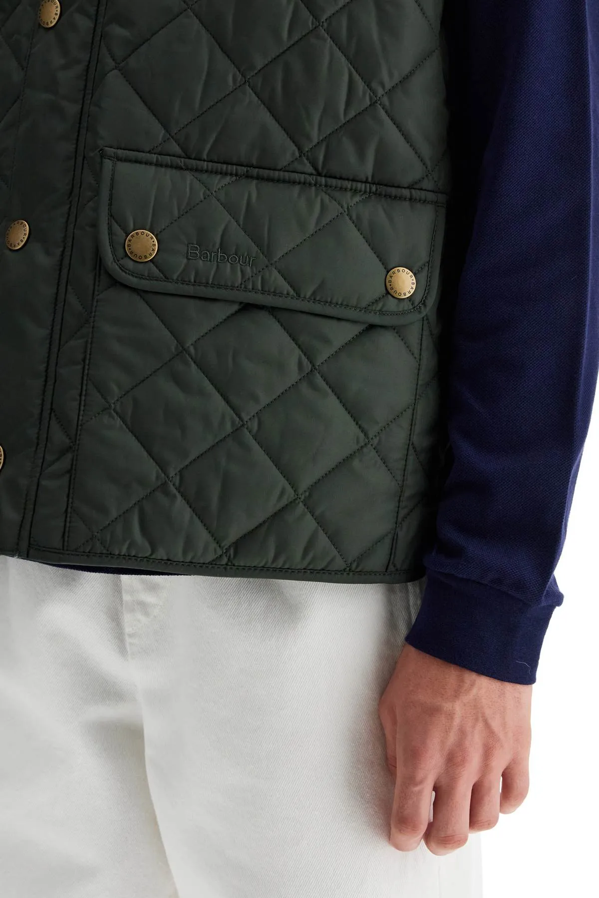 Barbour Lowerdale Quilted Vest   Green