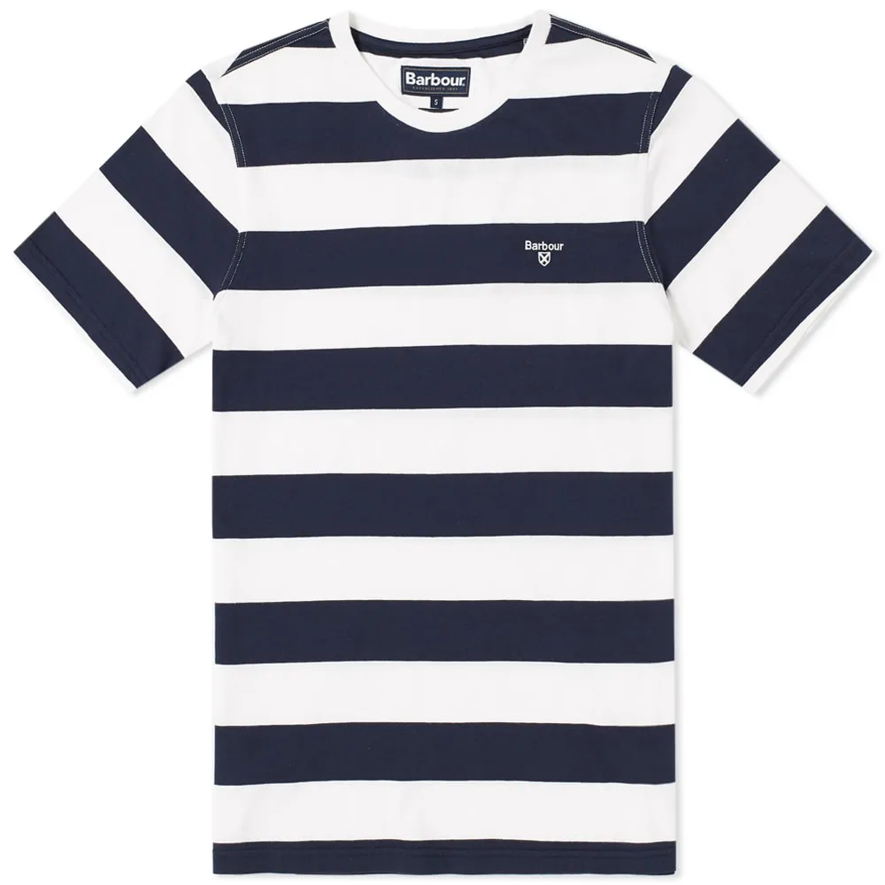 Barbour Nautical Bass Stripe TeeWhite