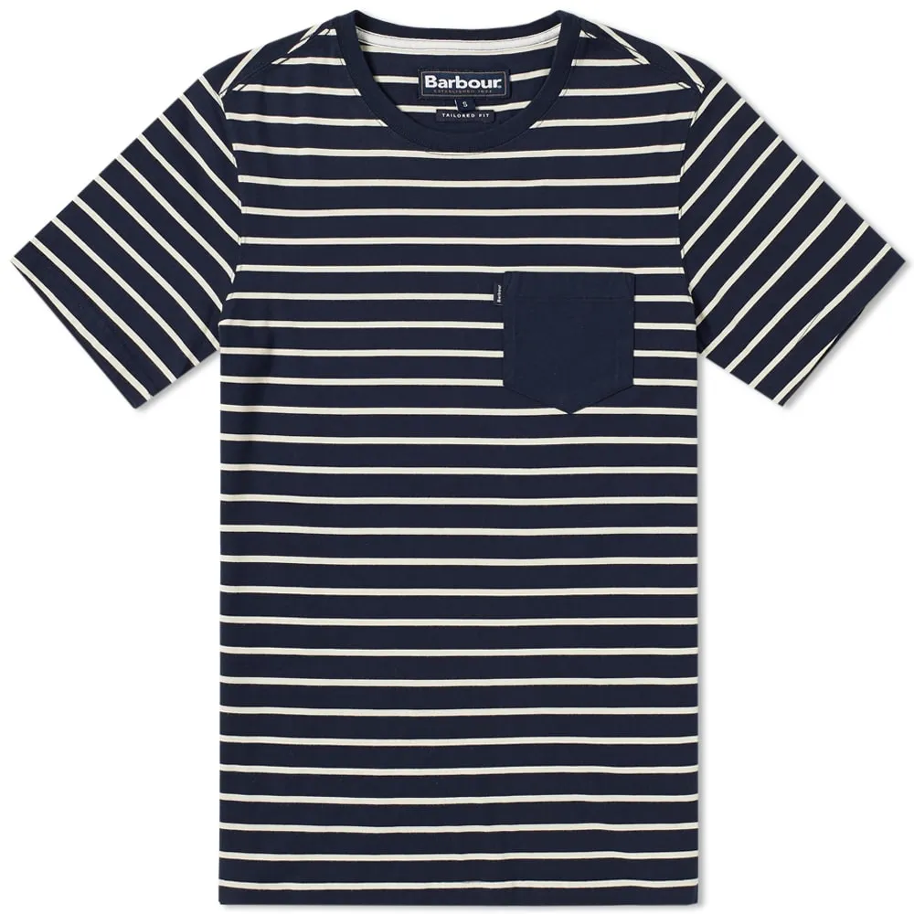 Barbour Nautical Tow Stripe TeeNavy