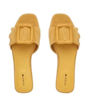 Birdies Kiwi Sandal, Sunflower Suede