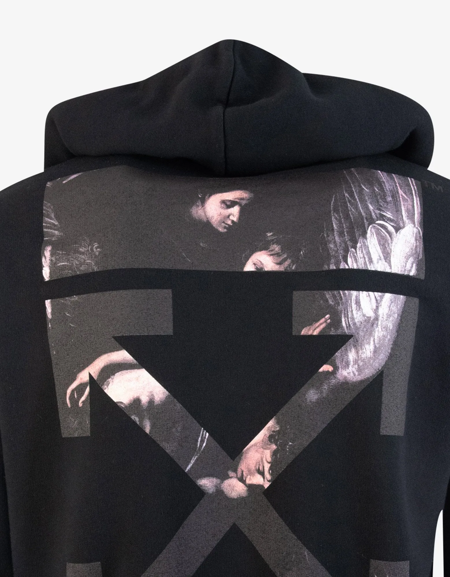 Black Caravaggio Arrows Print Hoodie