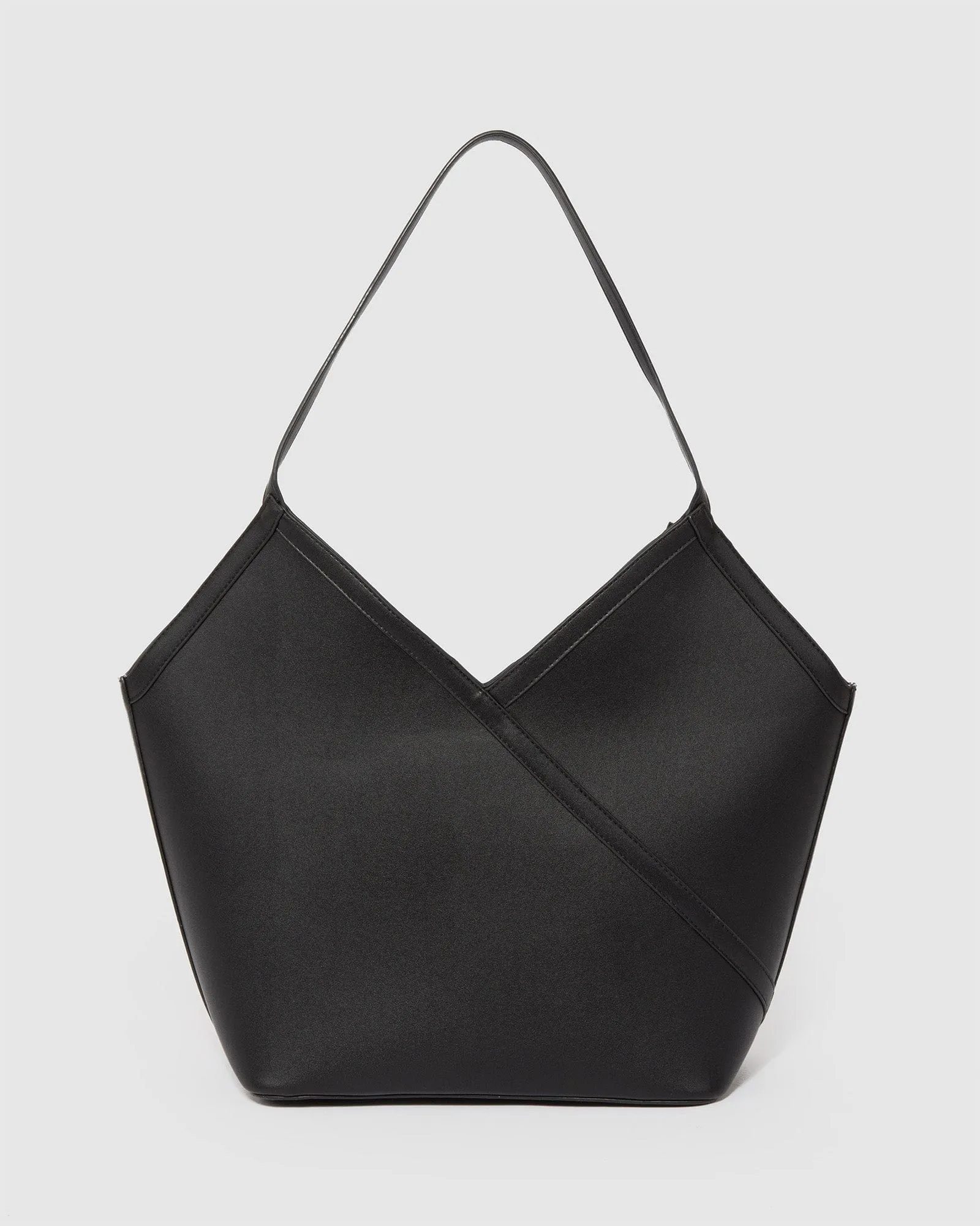 Black Tia Large Slouch Bag