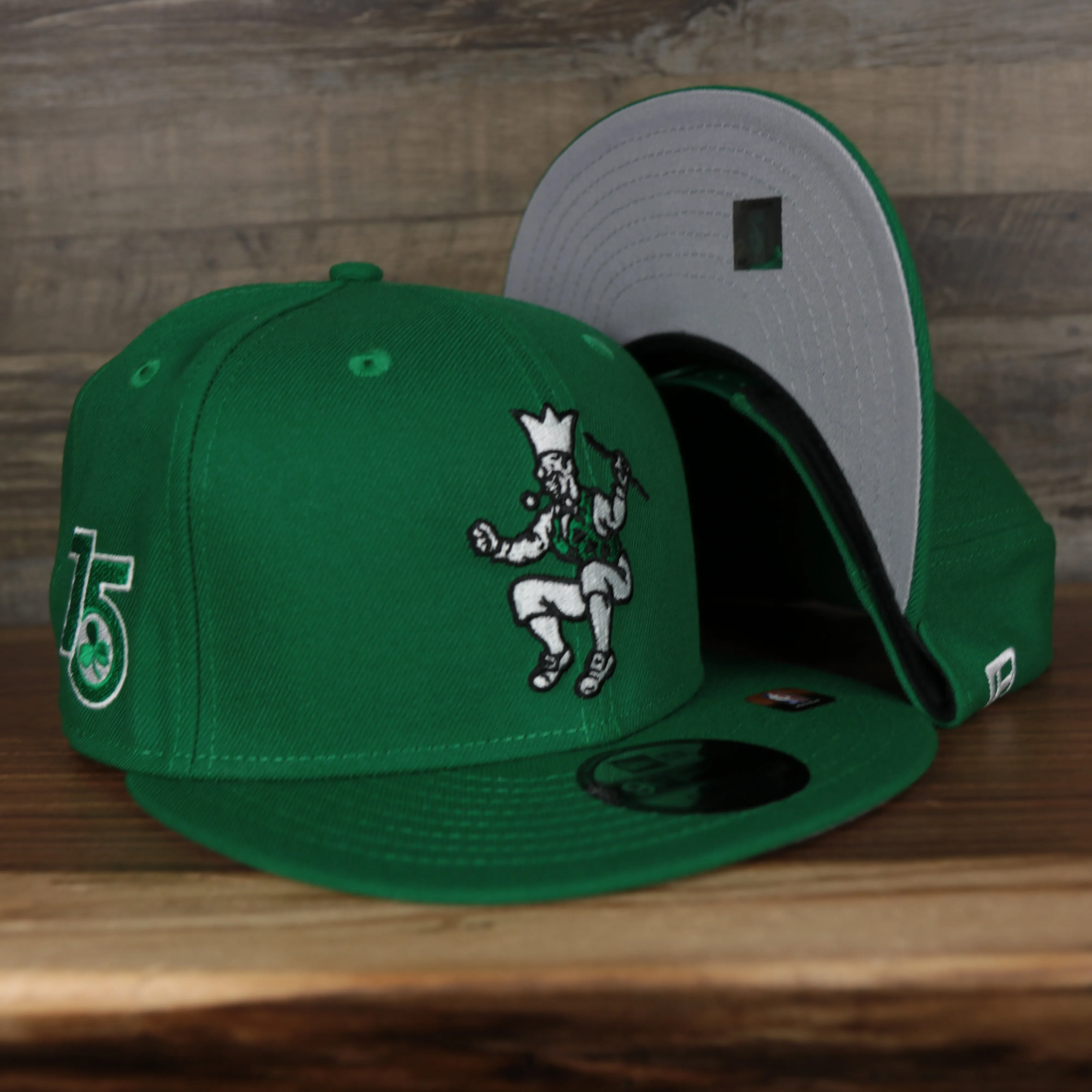 Boston Celtics 2021 City Edition Vintage Grey Bottom 9Fifty Snapback | Green