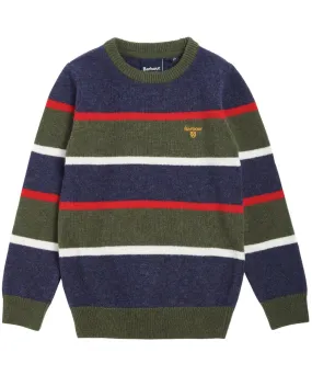 Boy's Barbour Cranmer Stripe Crew - 6-9yrs