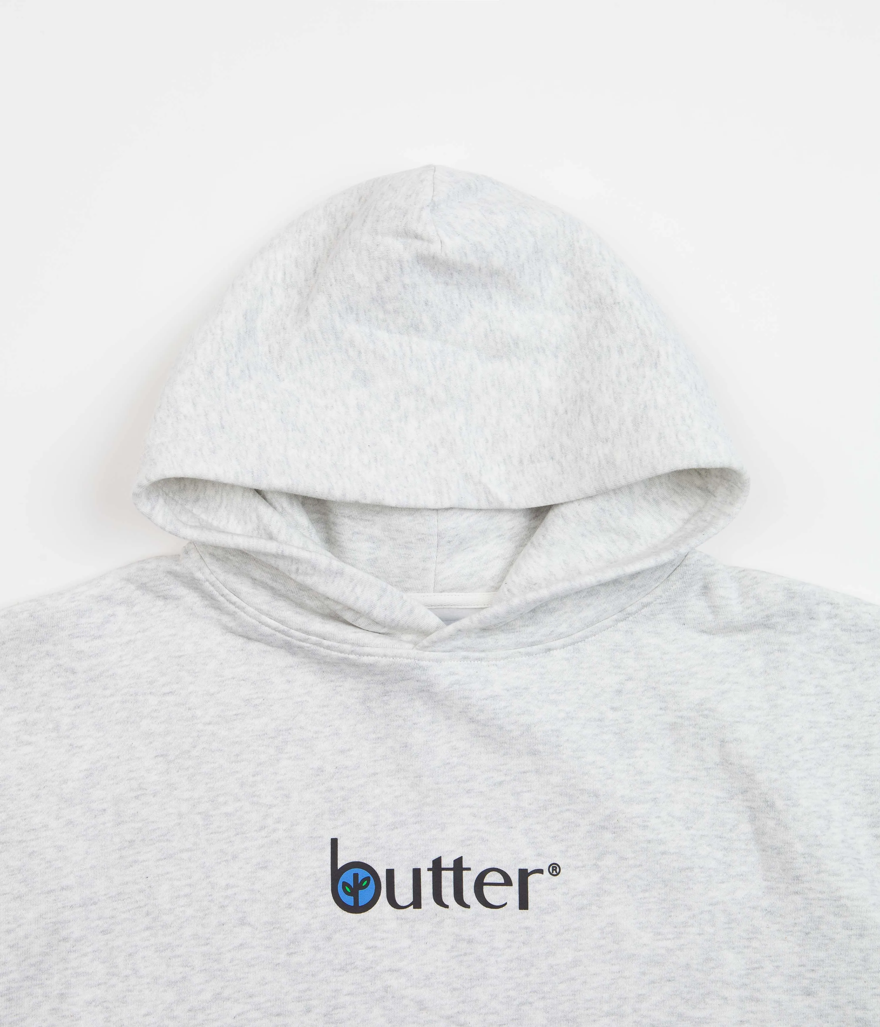 Butter Goods Leaf Classic Logo Hoodie - Ash Grey