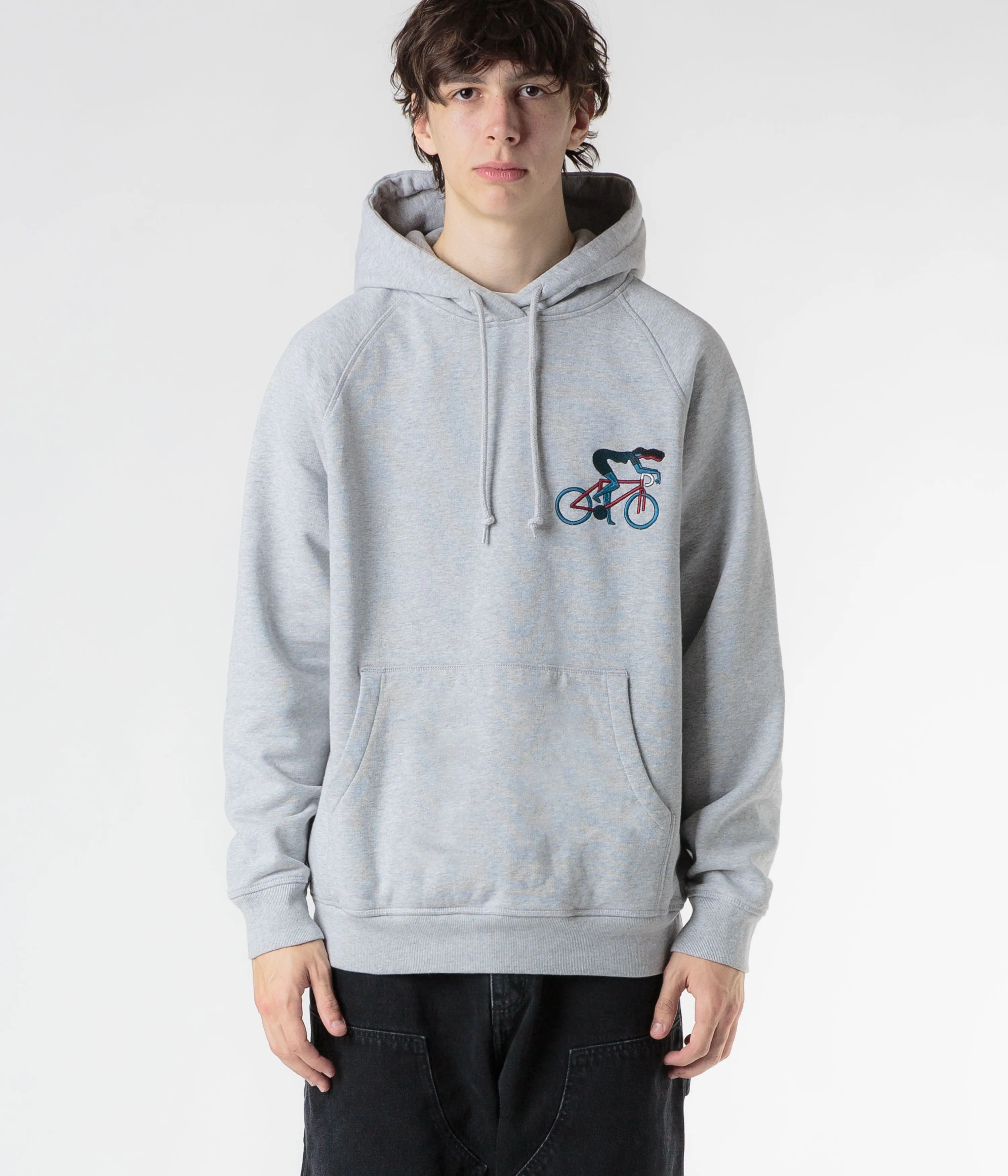 by Parra Cat Defense Hoodie - Heather Grey