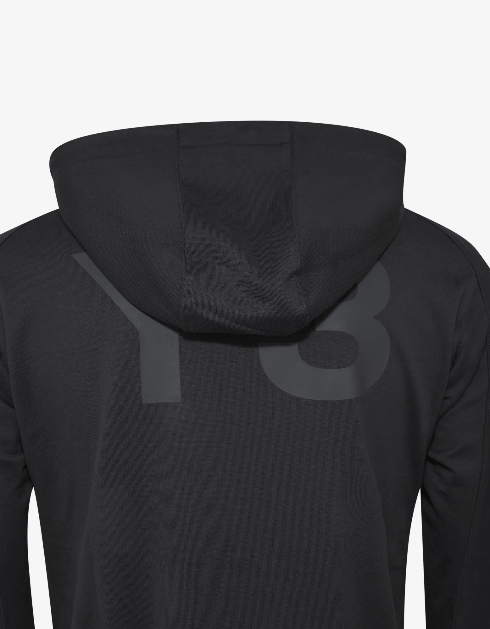 Carbon Grey Y-3 Print Zip Hoodie