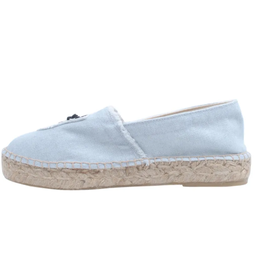 Chiara Ferragni Women's Light Blue Canvas Eye Espadrille Sneaker