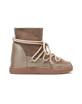 Classic Wedge Taupe Winter Boots | Inuikii Luxury Footwear