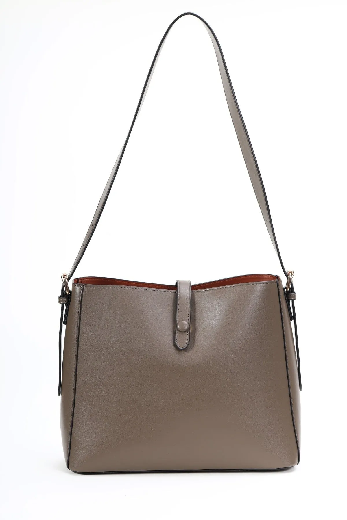 Double Sided Tote With Inner Bag in Beige