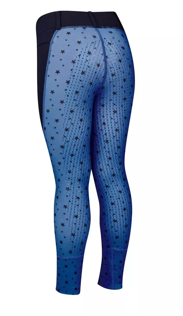 Dublin Printed Cool It Everyday Riding Tights Childs - Navy Stars